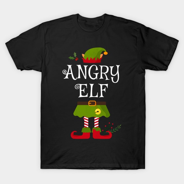 Angry Elf Shirt , Family Matching Group Christmas Shirt, Matching T Shirt for Family, Family Reunion Shirts T-Shirt by bkls